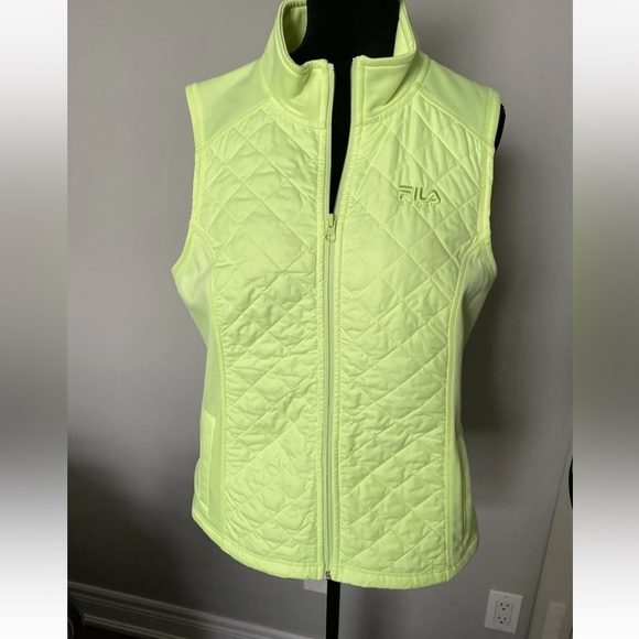 FILA Neon yellow women’s vest size medium - Picture 1 of 6